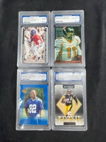 4 Graded Football Cards
