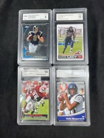 4 Graded Football Cards