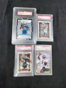 4 Graded Football Cards