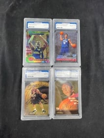 4 Graded Basketball Cards