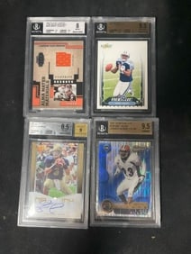 4 Graded Football Cards