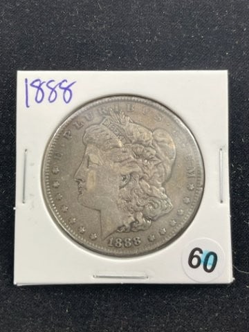 1888 Morgan Silver Dollar Coin (1 of 2)