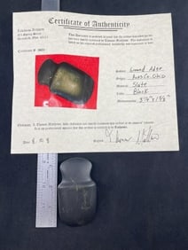 Grooved Adze with Thomas Matthews COA from Ross County, Ohio Indian Artifact Arrowhead