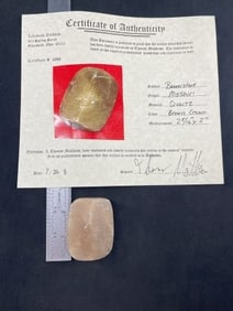 Bannerstone with Thomas Matthews COA from Missouri Indian Artifact Arrowhead