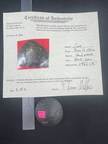 Cone with Thomas Matthews COA from Ross County, Ohio Indian Artifact Arrowhead