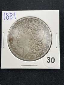 1881 Morgan Silver Dollar Coin