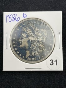 1886 O Morgan Silver Dollar Coin