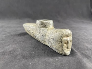 Human Effigy Stone Pipe Indian Artifact Arrowhead