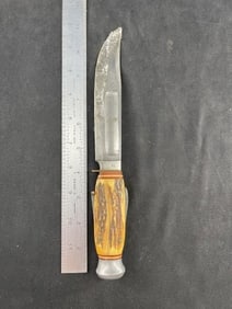 Antler Handle Knife Germany with Pocket Knife in the Handle