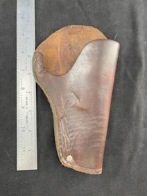 Leather Gun Scabbard made in 1969 Indian Artifact Arrowhead