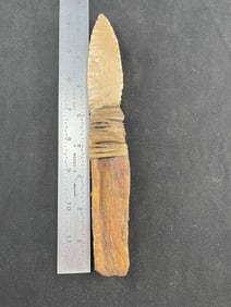 Hafted Blade Indian Artifact Arrowhead