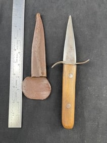 Hand Made Dagger with Leather Sheath