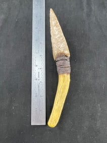 Hafted Knife Indian Artifact Arrowhead