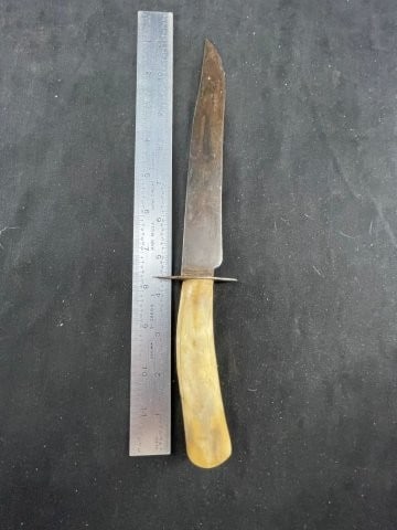Bone Handle Hand Made Knife: KEY WORDS: INDIAN ARTIFACT ARTIFACTS ARROWHEAD ARROWHEADS NATIVE AMERICAN MISSISSIPPIAN QUAPAW CADDO POTTERY COINS MORGAN DOLLAR PEACE DOLLAR SILVER COINS Arkansas. Now taking in consignments for pre-