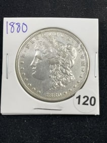1880 Morgan Silver Dollar Coin