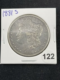1881 S Morgan Silver Dollar Coin