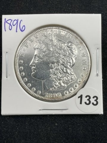 1896 Morgan Silver Dollar Coin (1 of 2)
