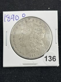 1890 O Morgan Silver Dollar Coin