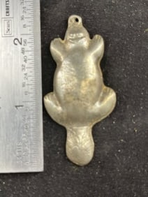 Beaver Effigy Pendant Hudson Bay Style Indian Artifact Arrowhead