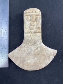 Quartz Axe God Pre-Columbian broken & glued
