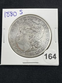 1880 S Morgan Silver Dollar Coin