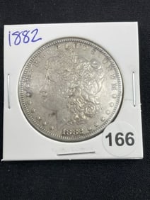 1882 Morgan Silver Dollar Coin