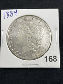 1884 Morgan Silver Dollar Coin