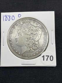1880 O Morgan Silver Dollar Coin