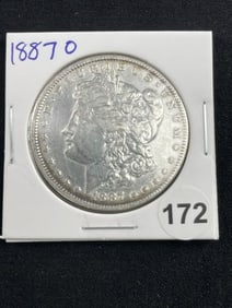 1887 O Morgan Silver Dollar Coin