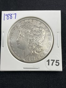 1887 Morgan Silver Dollar Coin