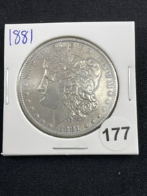 1881 Morgan Silver Dollar Coin