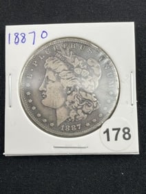 1887 O Morgan Silver Dollar Coin
