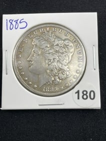 1885 Morgan Silver Dollar Coin