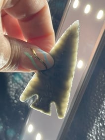 Exceptional Obsidian Arrow Point Indian Artifact Arrowhead
