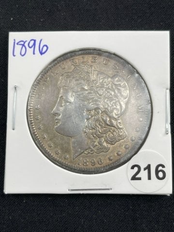 1896 Morgan Silver Dollar Coin (1 of 2)