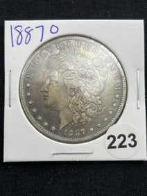 1887 O Morgan Silver Dollar Coin