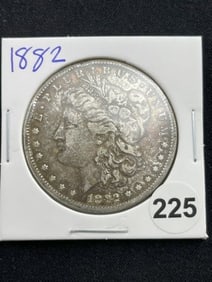 1882 Morgan Silver Dollar Coin