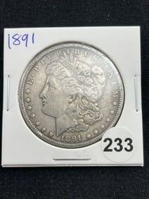 1891 Morgan Silver Dollar Coin