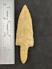 Texas Stemmed Point Indian Artifact Arrowhead