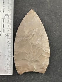 Hematite Clovis Indian Artifact Arrowhead