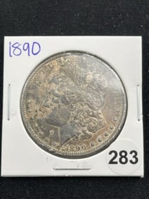1890 Morgan Silver Dollar Coin