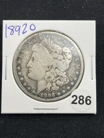 1892 O Morgan Silver Dollar Coin