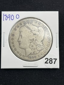 1890 O Morgan Silver Dollar Coin