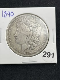 1890 Morgan Silver Dollar Coin