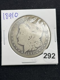 1891 O Morgan Silver Dollar Coin