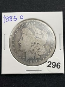 1885 O Morgan Silver Dollar Coin
