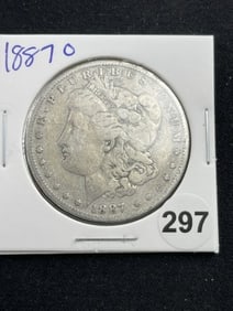1887 O Morgan Silver Dollar Coin