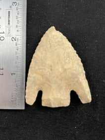 Calf Creek Indian Artifact Arrowhead