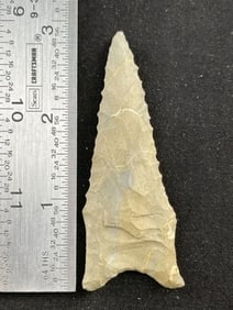 Dalton Indian Artifact Arrowhead