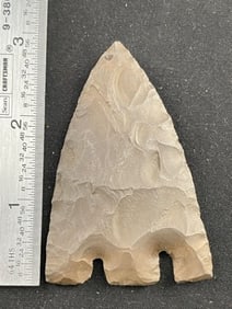 Hematite Calf Creek Indian Artifact Arrowhead